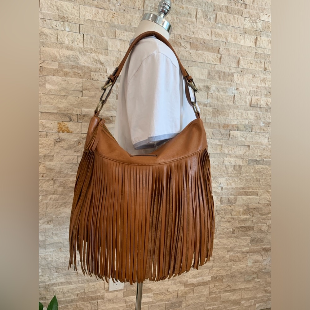 Vintage Frye Heidi Fringe Hobo - Whiskey Color - GREAT condition MSRP $458